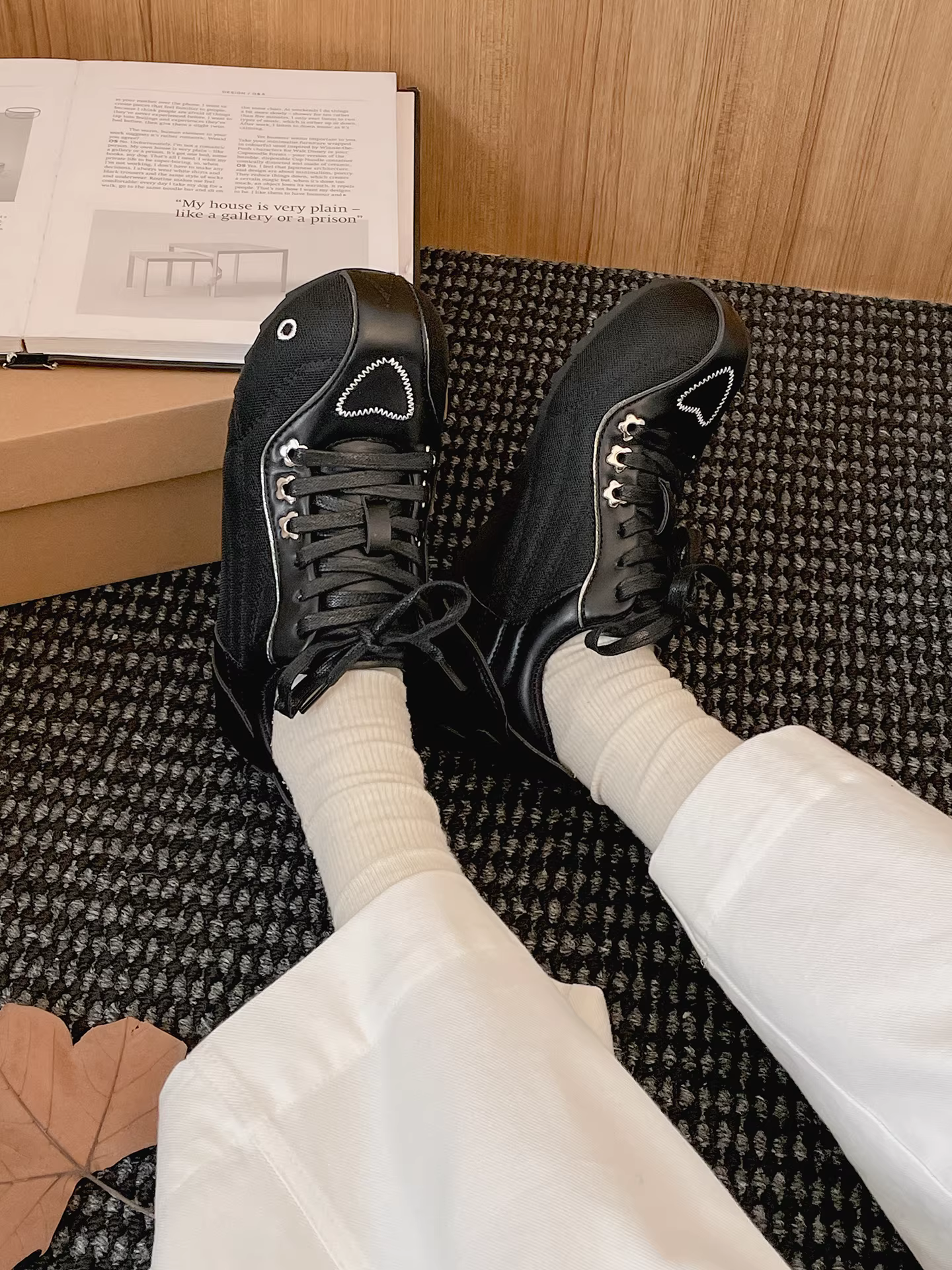 Giày thể thao đế dày kiểu Nanzai cổ điển dành cho nữ, giày thể thao tăng chiều cao mùa thu đông 2025 mới, giày thể thao phong cách Agan.