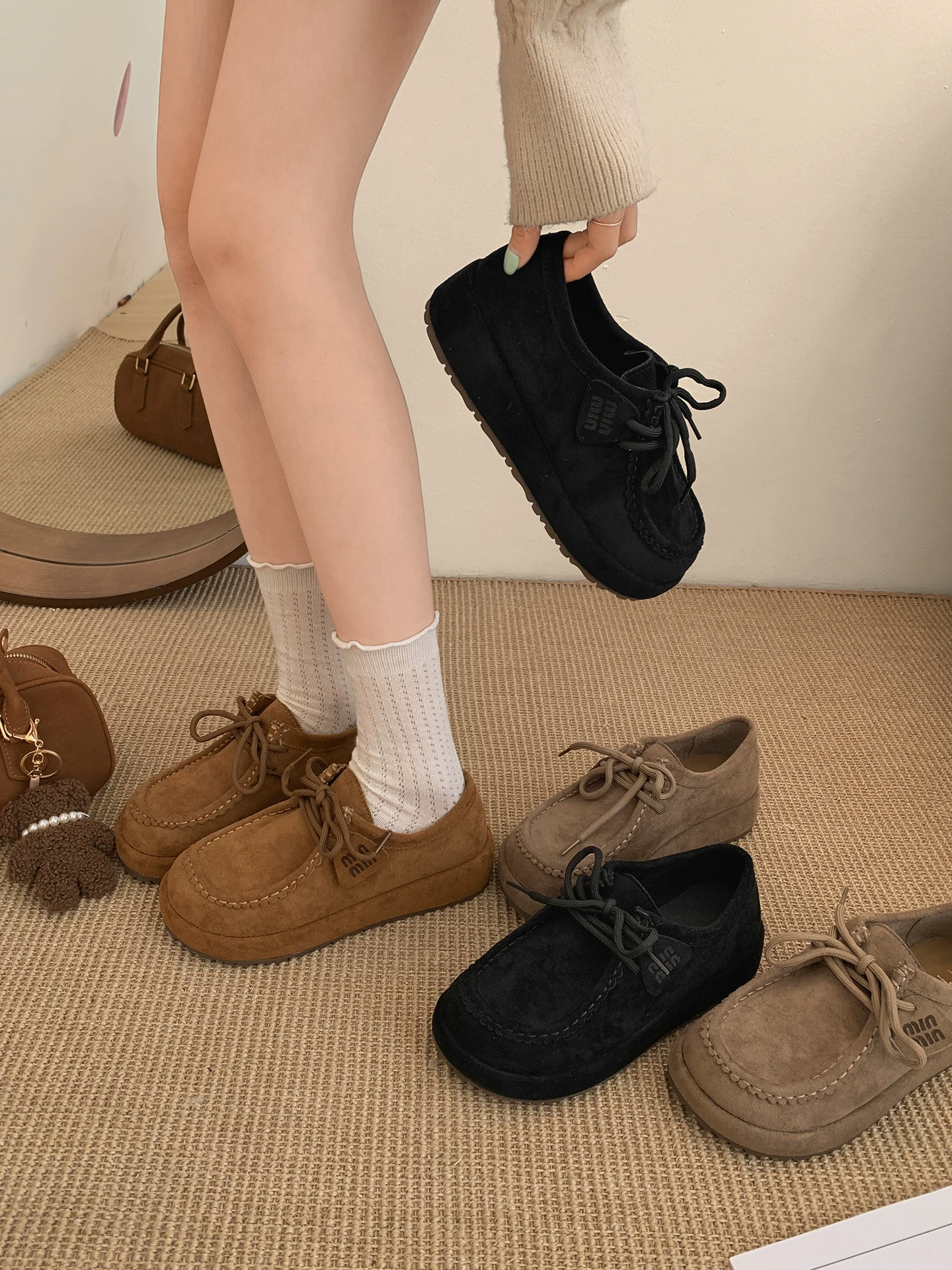 Phía Nam ở miền Nam: Giày Birkenstock đế dày kiểu Pháp cổ điển dành cho nữ, bộ sưu tập thu đông 2025 mới, đa năng với chân váy, giày lười.