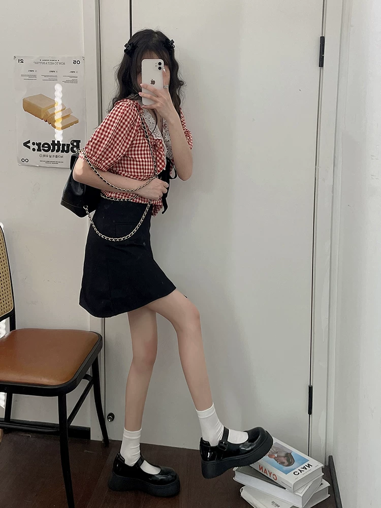 Giày Mary Jane da đế bánh mì kiểu Pháp dành cho nữ, mẫu mới thu đông 2025 phong cách vintage Anh, giày bệt kiểu học sinh JK