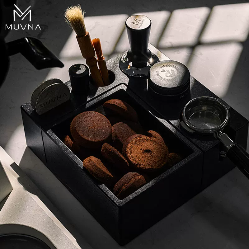 Hộp đựng bã cà phê đa năng MUVNA, giá đỡ tay cầm, giá đỡ tamper quầy bar cà phê, ngăn kéo đựng đồ