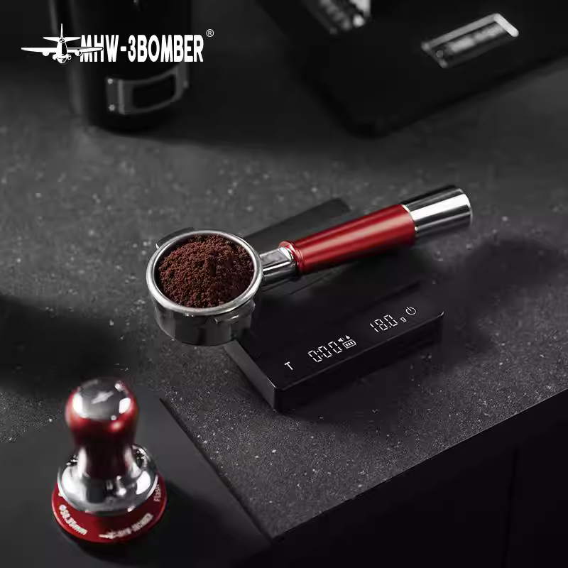 Bộ ép bột không đáy Bomber MHW Streamer Series Blitz, tay cầm không đáy, bộ thu bột, lực ép không đổi 58mm