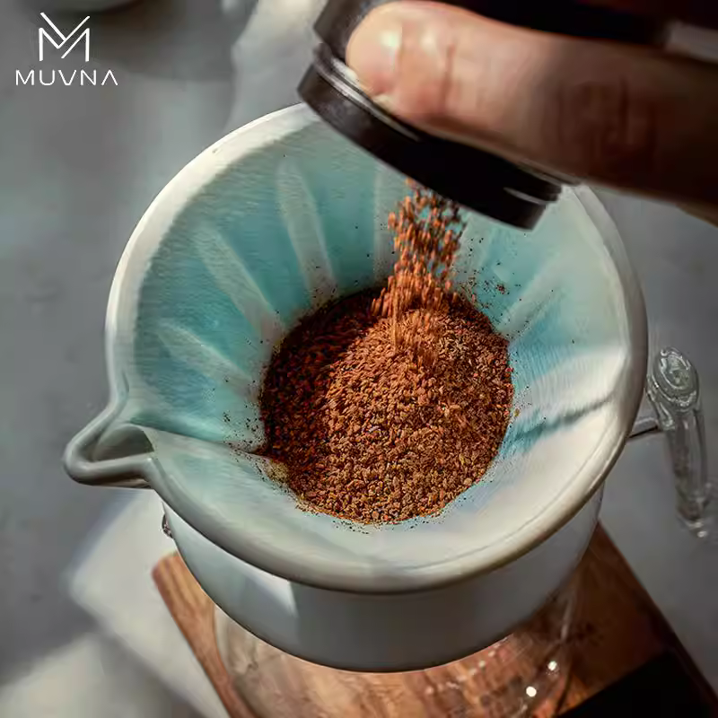 Cốc lọc cà phê thủ công MUVNA Xingchuan, cốc lọc V60, giấy lọc gốm, hình nón không gấp