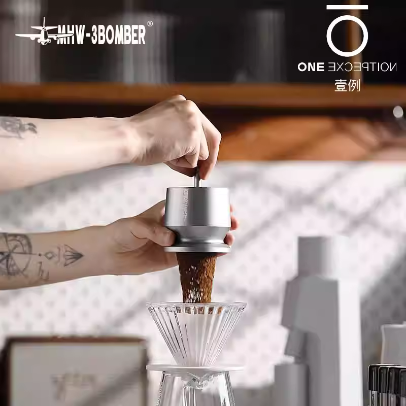 Máy phân phối bột Bomber MHW, máy xay cốc cà phê WBC, pha cà phê bằng tay, phân phối bột đều, chống tràn, chống tĩnh điện 58