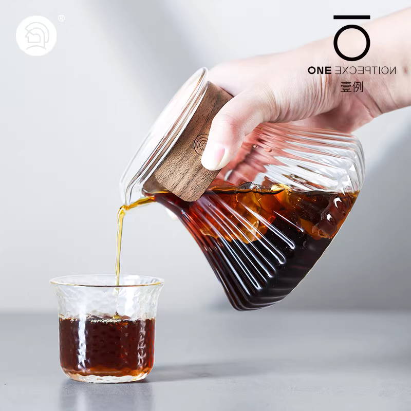 Bình pha cà phê Hero Coffee Sharing Pot Lingyun bằng thủy tinh chịu nhiệt có vạch chia độ, kiểu pha cà phê nhỏ giọt kiểu Mỹ, pha cà phê thủ công Hario