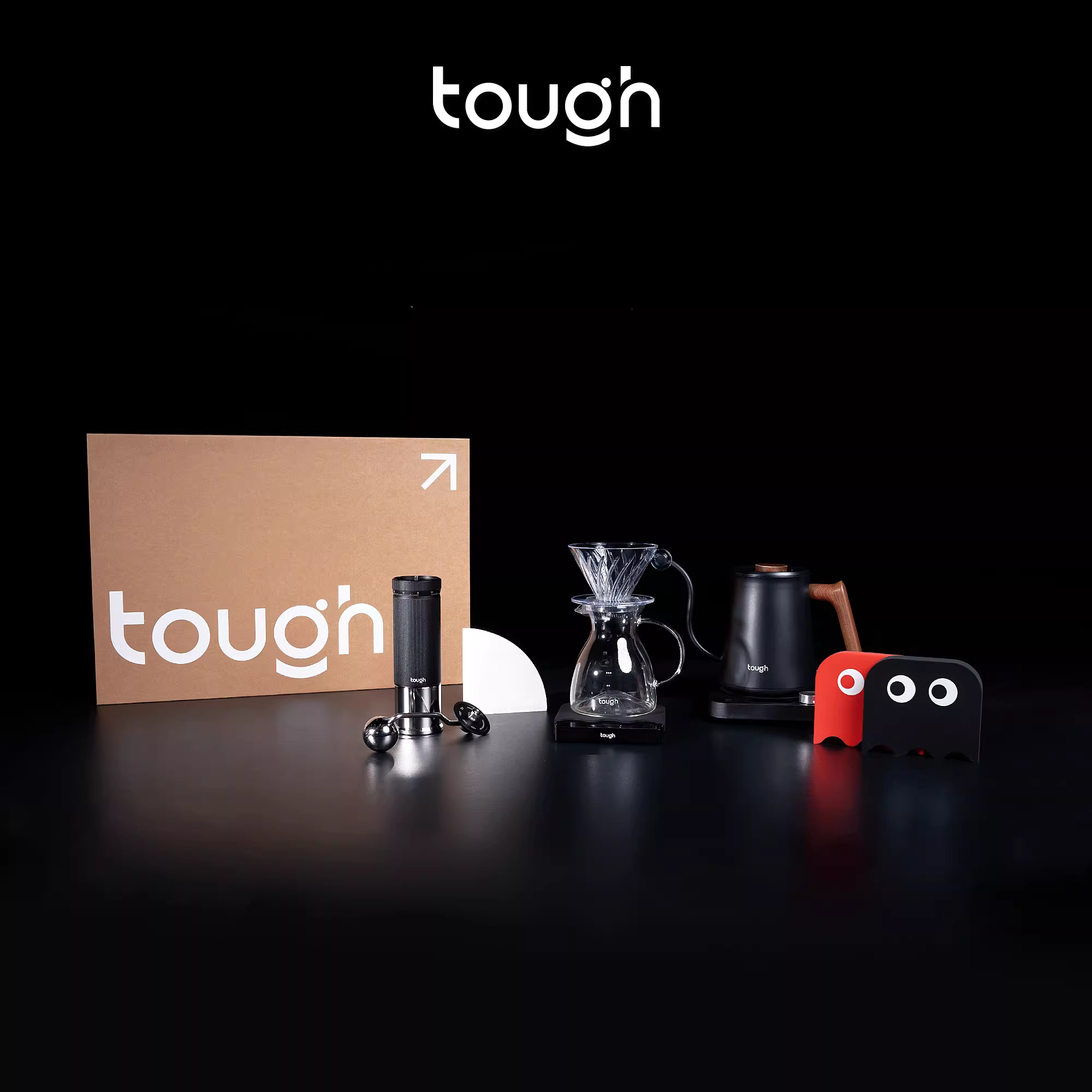 Bộ quà tặng pha cà phê thủ công chuyên nghiệp, gồm máy xay cà phê, bình chia cà phê, cốc lọc, bộ lọc nhỏ giọt V60 di động.