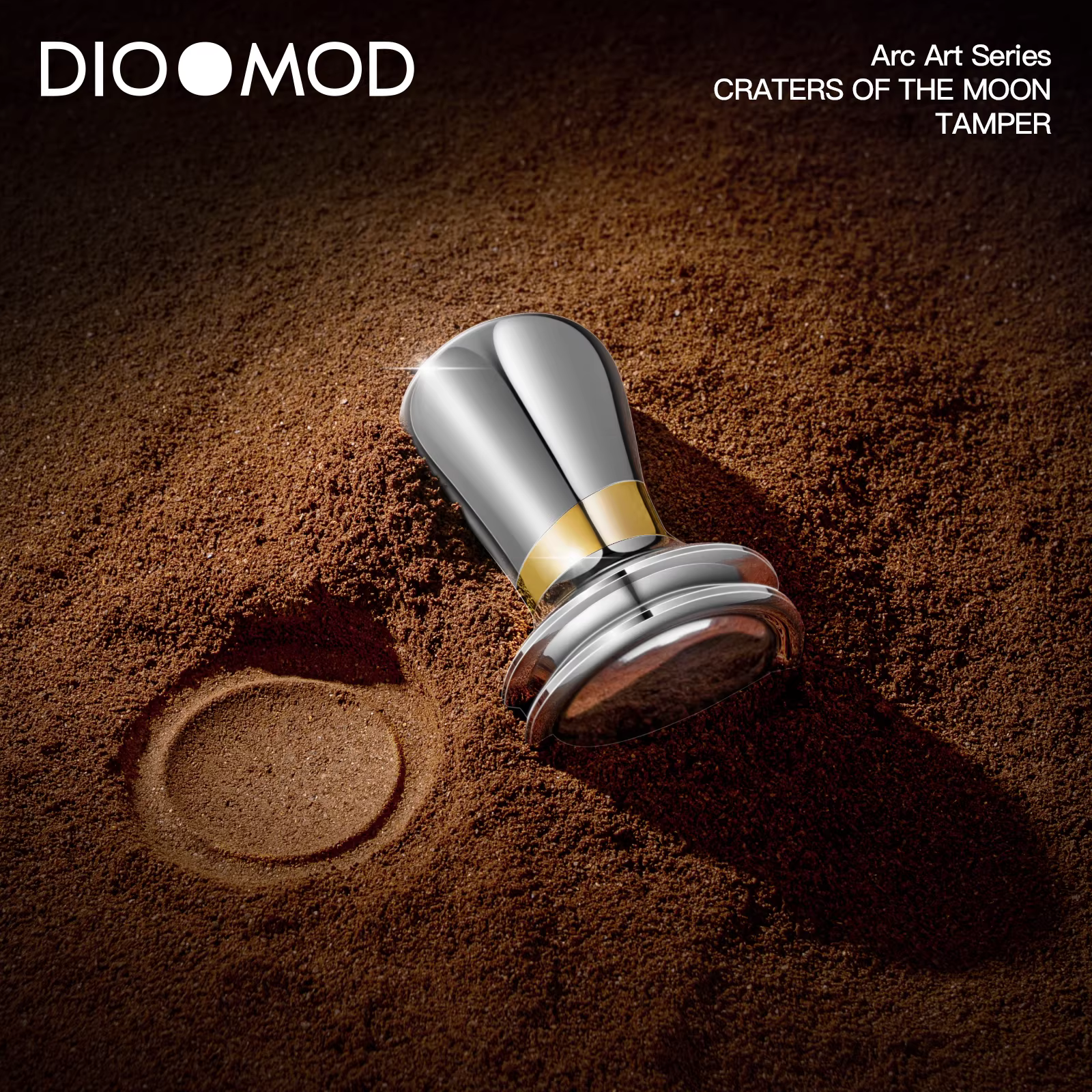 Một ví dụ x DIOOMOD Moon Arc Powder Tamper Máy pha cà phê Ý Presser 5.48 Depth Ultra-Euro Arc 58.55mm