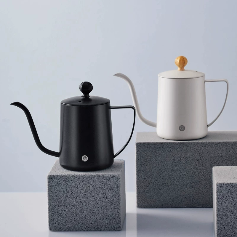 Máy pha cà phê Hero C03 dùng cho gia đình, ấm lọc nhỏ giọt có vòi dài, ấm có vòi hẹp, thép không gỉ 304, Taimo.