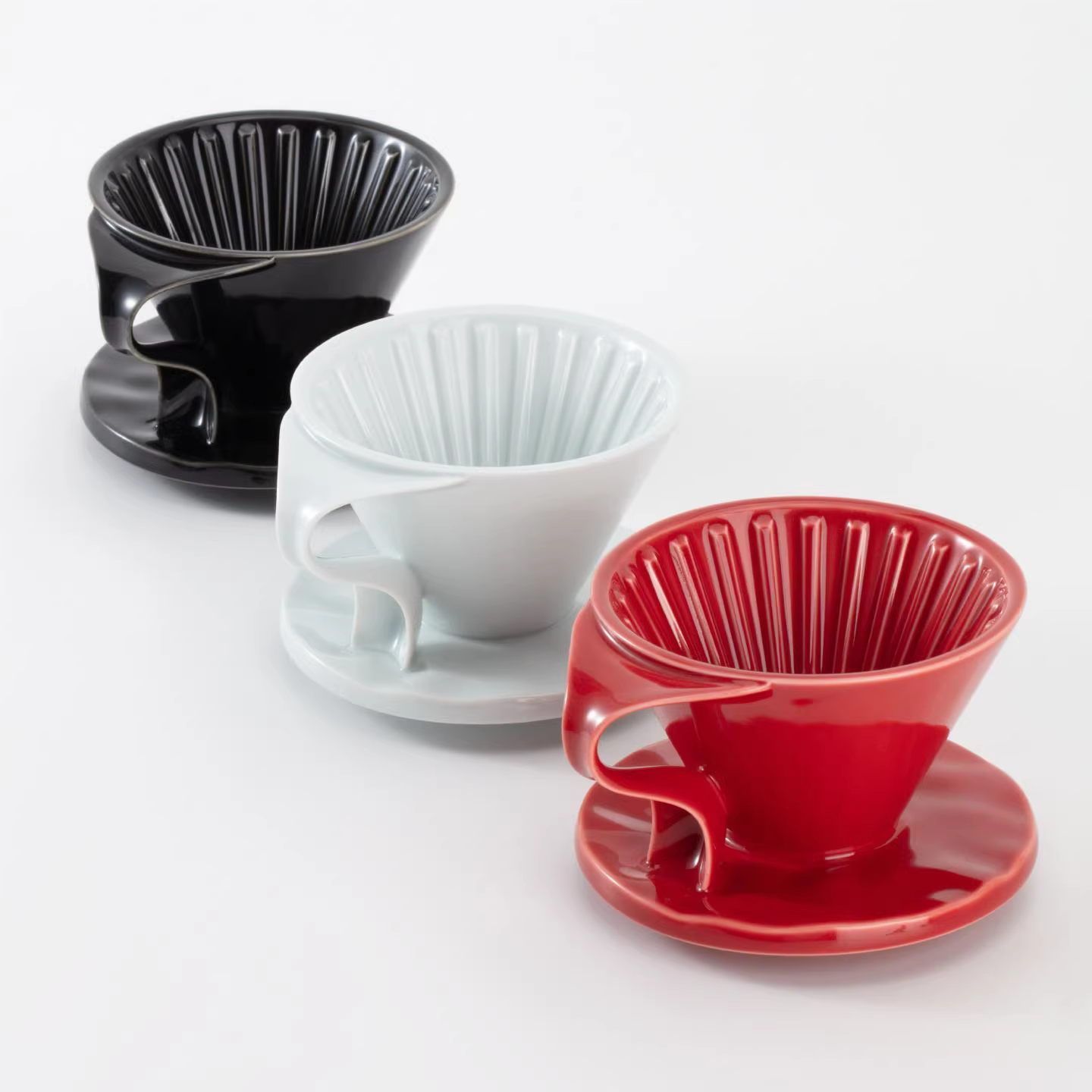 CAFEDE KONA HASAMI nhập khẩu từ Nhật Bản HASAMI Hasami ware V60 dụng cụ pha cà phê thủ công bằng gốm sứ lọc nhỏ giọt