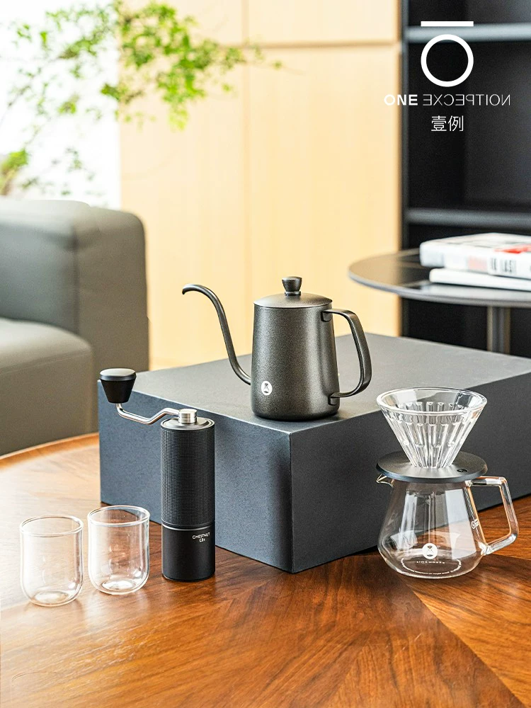 Bộ quà tặng máy pha cà phê Taimo dùng trong gia đình, máy pha cà phê nhỏ giọt, máy xay cà phê, ấm pha cà phê chuyên nghiệp bộ hero