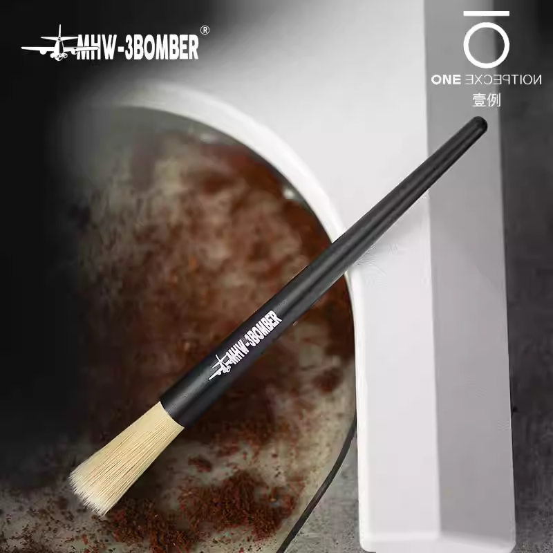 Bàn chải cà phê Bomber MHW, bàn chải vệ sinh máy xay cà phê, bàn chải vệ sinh bụi hạt cà phê quầy bar, đầu bàn chải PET