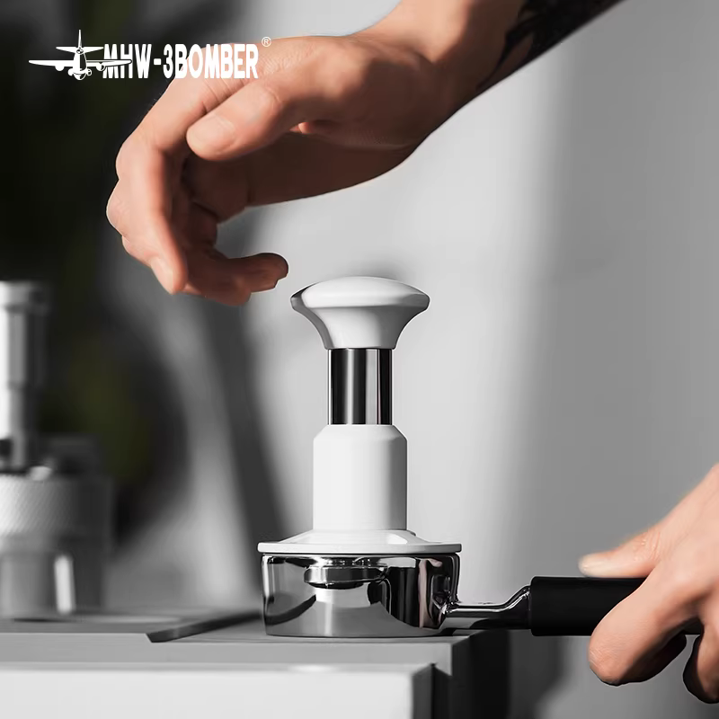 Máy đầm cà phê tự động kiểu búa tác động liên tục, áp suất không đổi, thương hiệu Bomber MHW Knight Impact Powder Hammer, kiểu Ý
