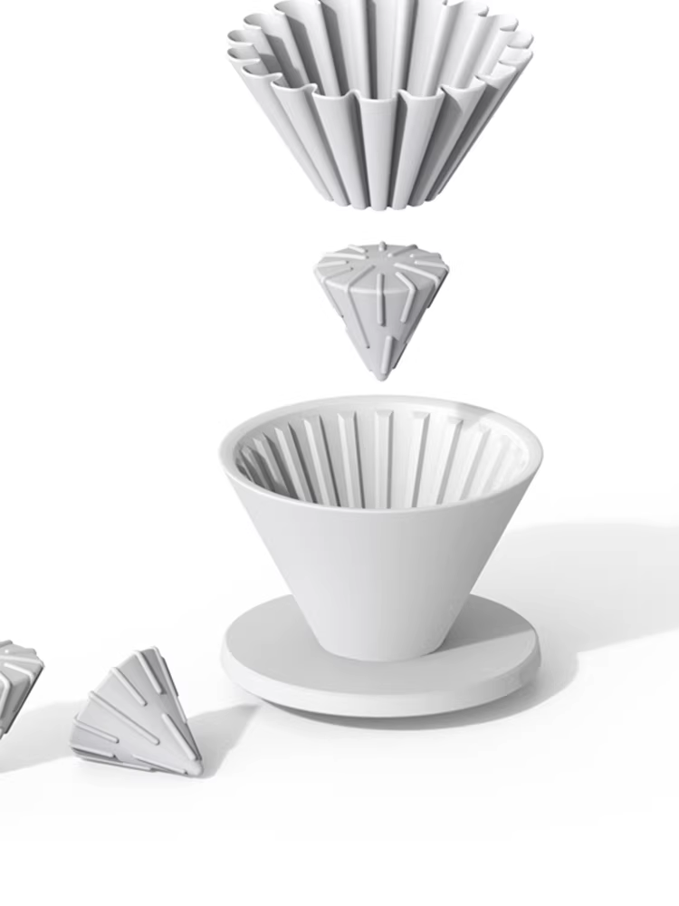Cốc lọc CAFEDE KONA Balance Cone V60 tối ưu hóa quá trình chiết xuất thủ công, cốc lọc hình nón chuyển đổi thành cốc lọc bánh ngọt