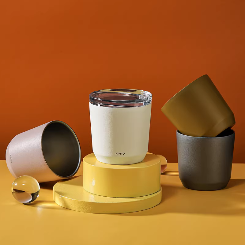 Cốc du lịch pha cà phê KINTO của Nhật Bản, cách nhiệt và di động, cốc latte pha thủ công kiểu Mỹ và Ý cao cấp theo phong cách tối giản Bắc Âu