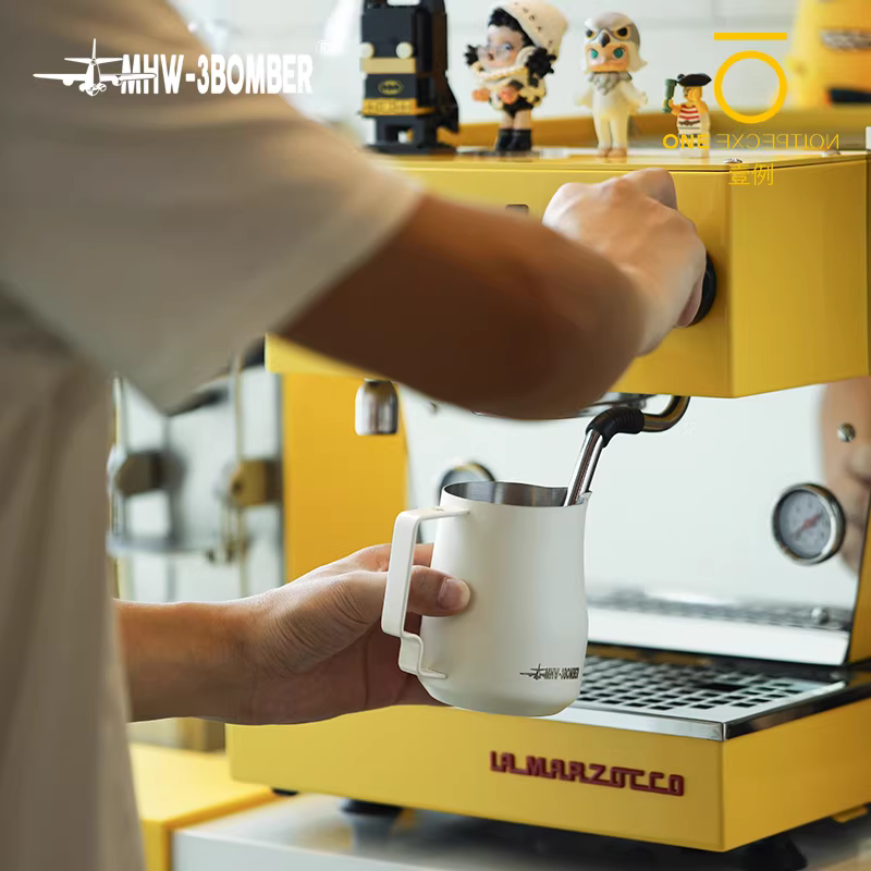 Máy tạo bọt sữa Bomber MHW Turbo, tạo bọt sữa cà phê Latte Art, tạo bọt sữa bằng thép không gỉ, kiểu mỏ chim, máy tạo bọt sữa Ý 450ml