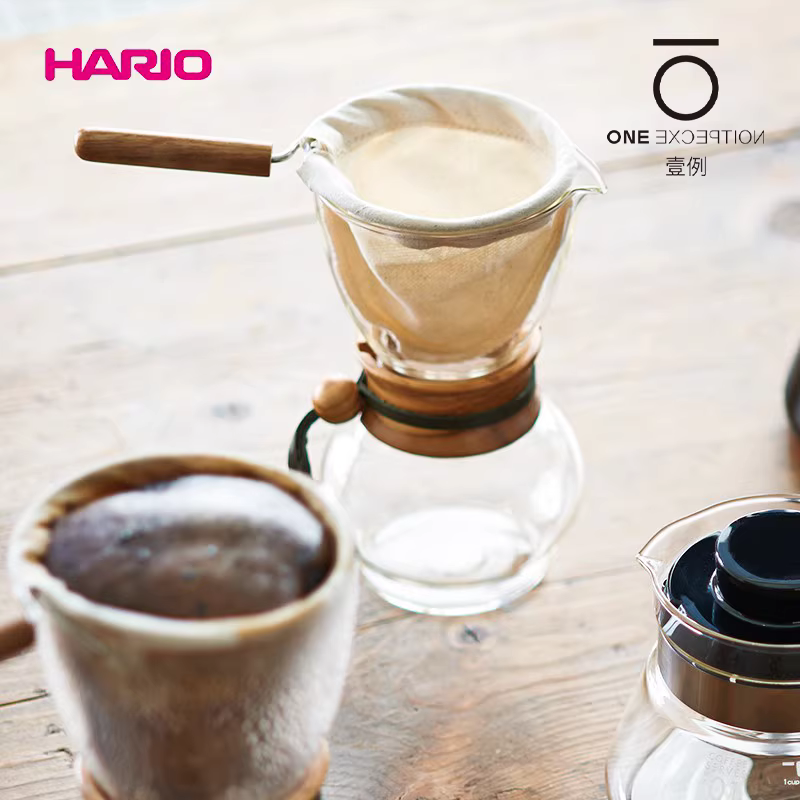 Bộ ấm pha cà phê HARIO dùng trong gia đình, loại nhỏ giọt, pha bằng tay bằng vải flannel, pha bằng tay bằng kính, bộ lọc pha cà phê, ấm chia sẻ DPW
