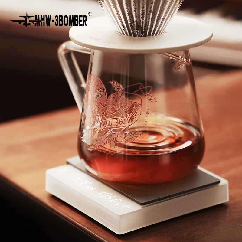 Bình pha cà phê thủ công Bomber MHW Heartbeat Elf Sharing Pot, kiểu lọc Mỹ, kiểu Fair Cup