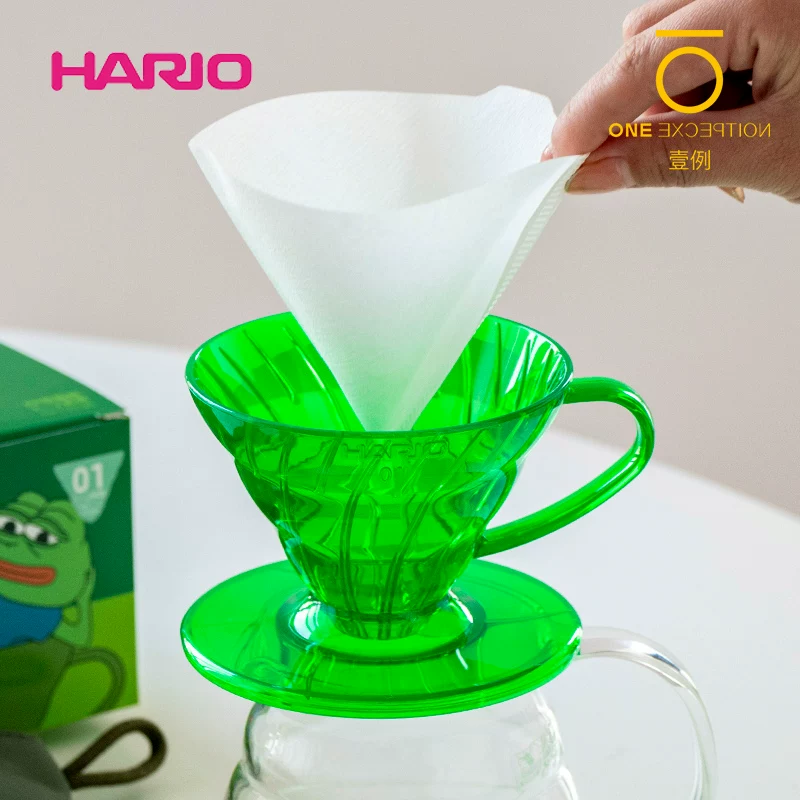Bộ lọc cà phê thủ công HARIO PEPE Sad Frog Collaboration Nhật Bản, giấy lọc V60, túi lọc, bộ giới hạn số lượng