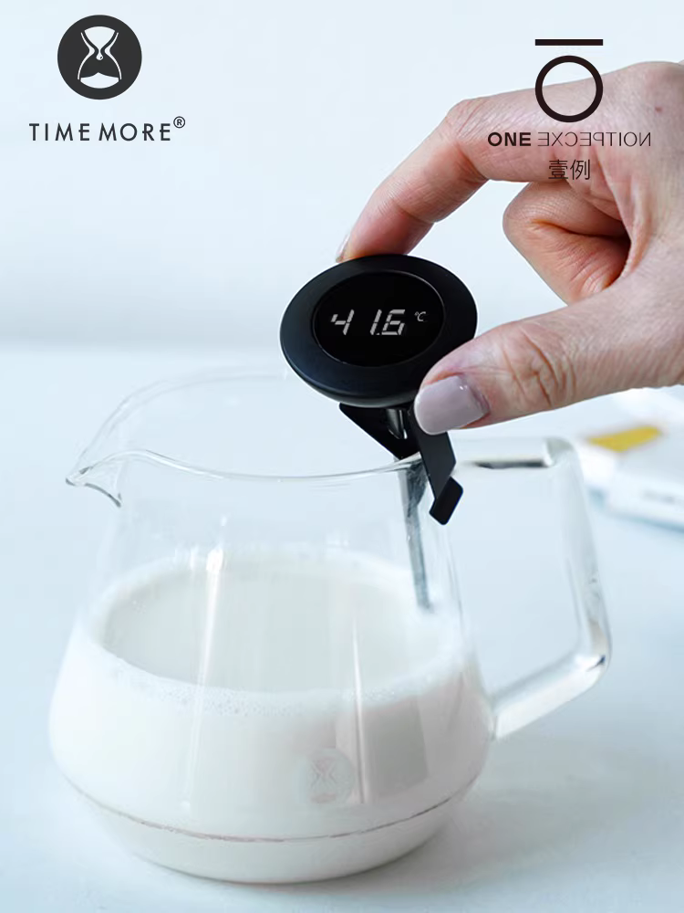 Taimo Nhiệt kế kỹ thuật số nhỏ T Nhiệt kế cà phê Cà phê sữa Latte Art Xi lanh Đo nhiệt độ nhà bếp