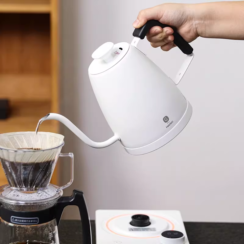 Ấm đun nước điều chỉnh nhiệt độ HARIO của Nhật Bản, ấm đun nước có vòi dài kiểu nhỏ giọt cách nhiệt thông minh, ấm đun nước kiểu rót, ấm đun nước pha cà phê, ấm đun nước điện, ấm đun nước kiểu B