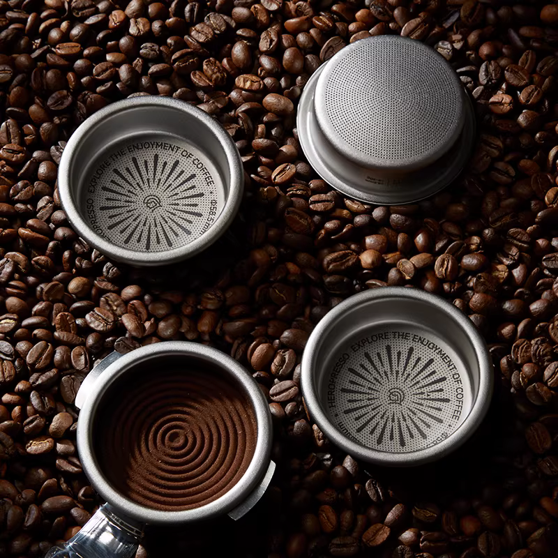 HERO Bee Net Bát đựng bột titan nguyên chất Bát đựng bột cà phê chính xác 58mm Phụ kiện chiết xuất máy pha cà phê Ý Kháng khuẩn và không mùi