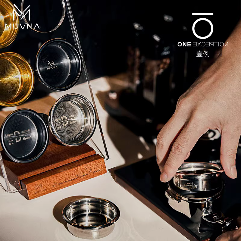 Giá để bát đựng cà phê MUVNA kiểu Ý, có lưới ngăn nước phụ, giá để đồ ba chiều Fuguang