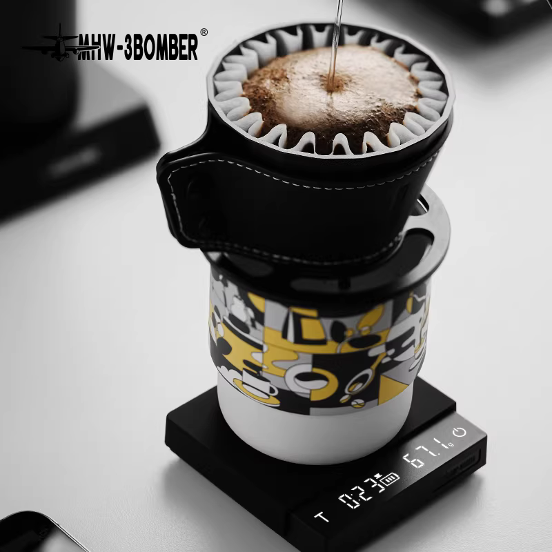 Cân điện tử mini Bomber MHW Little Magic Cube 3.0, cân pha cà phê kiểu Ý, tích hợp đồng hồ đếm giờ
