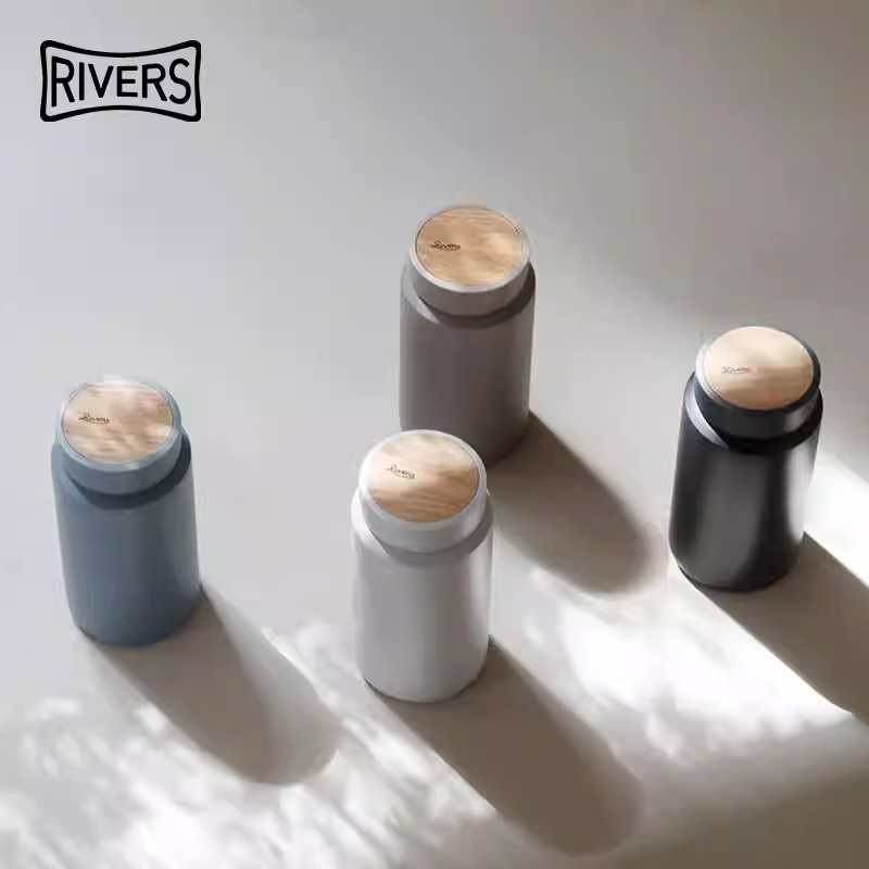 Cốc giữ nhiệt Nhật Bản MOKU mùa thu đông giữ lạnh cốc cà phê cốc nước di động hai lớp gắn trên xe hơi kinto