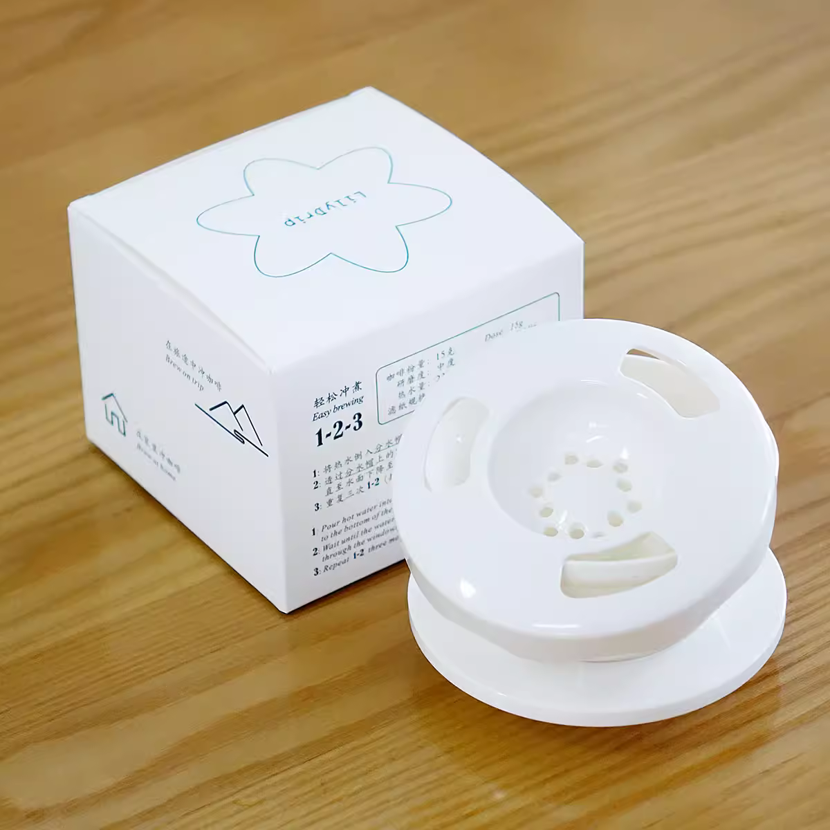 Cốc lọc cà phê nhỏ giọt LilyDrip, bộ lọc cà phê nhỏ giọt Lily, cốc lọc cà phê nhỏ giọt với thiết kế bánh kem màu vàng