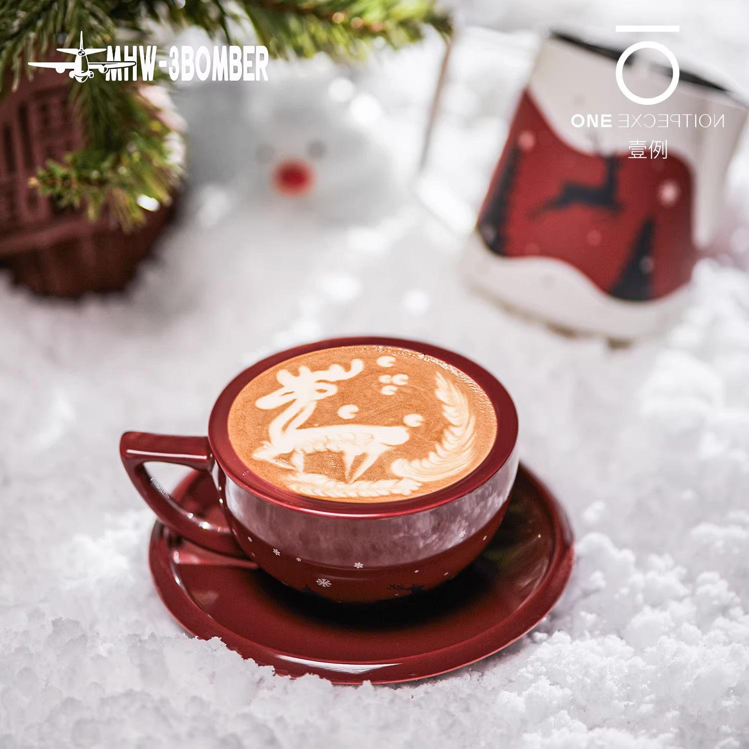 Bomber MHW Sada Cup 2025 Giáng Sinh Phiên Bản Giới Hạn Cốc Cà Phê Cốc Sứ Latte Nghệ Thuật Hình Trụ Nghệ Thuật Quà Tặng