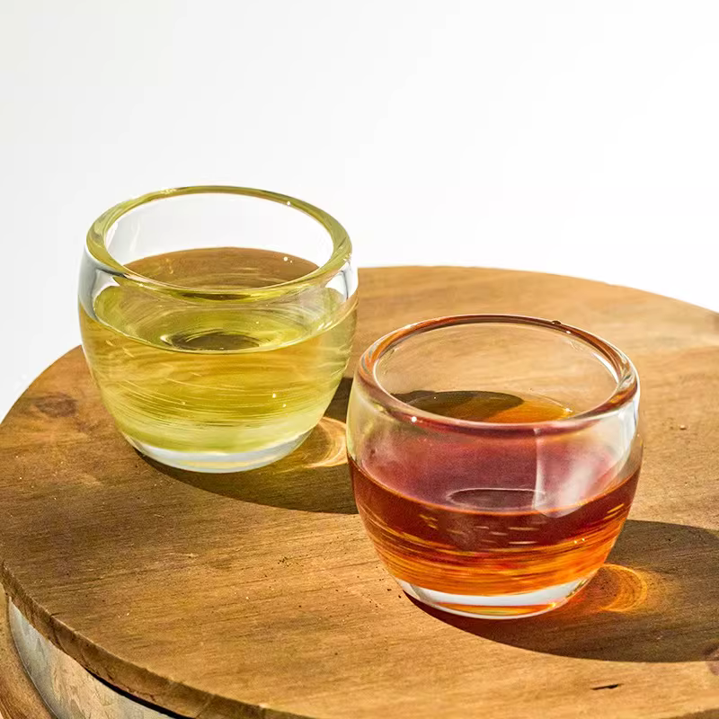 Brewista&YearnTour dòng sản phẩm đồng thương hiệu ly tròn nhỏ bằng thủy tinh sơn cát ly nếm cà phê ly chia sẻ