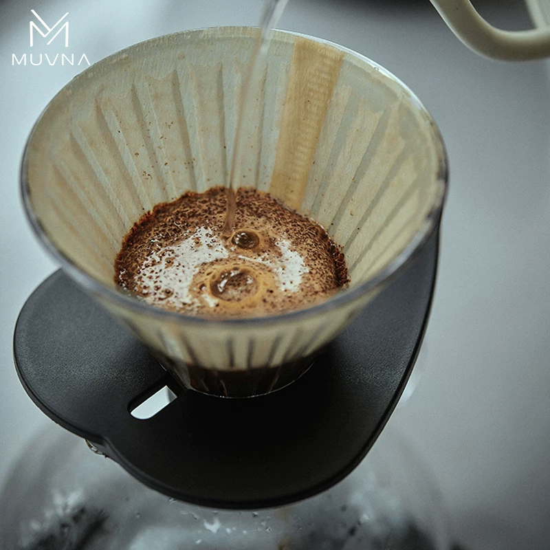 Giấy lọc cà phê hình nón bằng bột gỗ nhập khẩu Nhật Bản MUVNA, giấy lọc cà phê V60 dùng cho pha cà phê kiểu pour-over