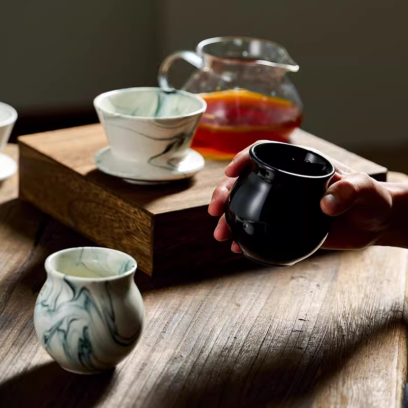 Brewista&YearnTour hợp tác sản xuất cốc lọc bánh gato gốm sứ kiểu Trung Hoa, cốc pha cà phê thủ công, cốc nếm cà phê