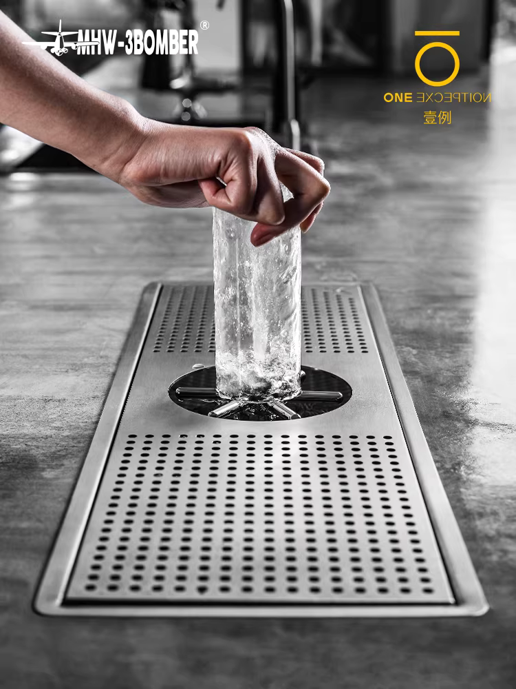 Máy rửa chén bằng thép không gỉ Bomber MHW quán cà phê quán trà sữa toàn thép tích hợp bộ lọc rửa áp lực cao