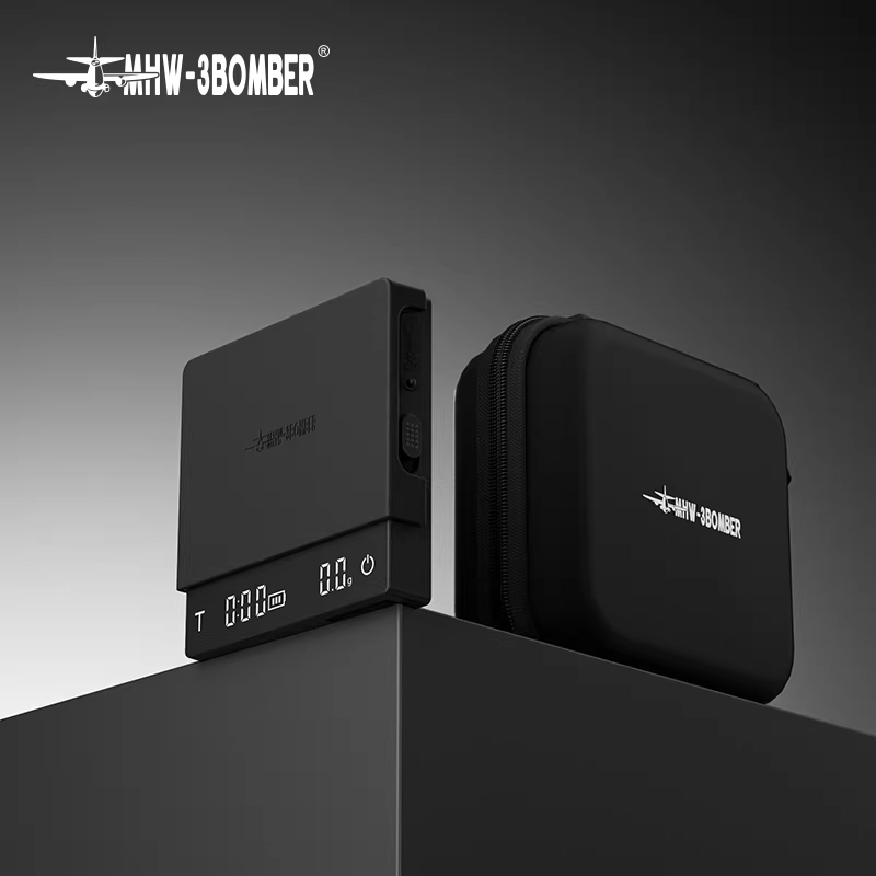 Cân điện tử mini Bomber MHW Little Magic Cube 3.0, cân pha cà phê kiểu Ý, tích hợp đồng hồ đếm giờ