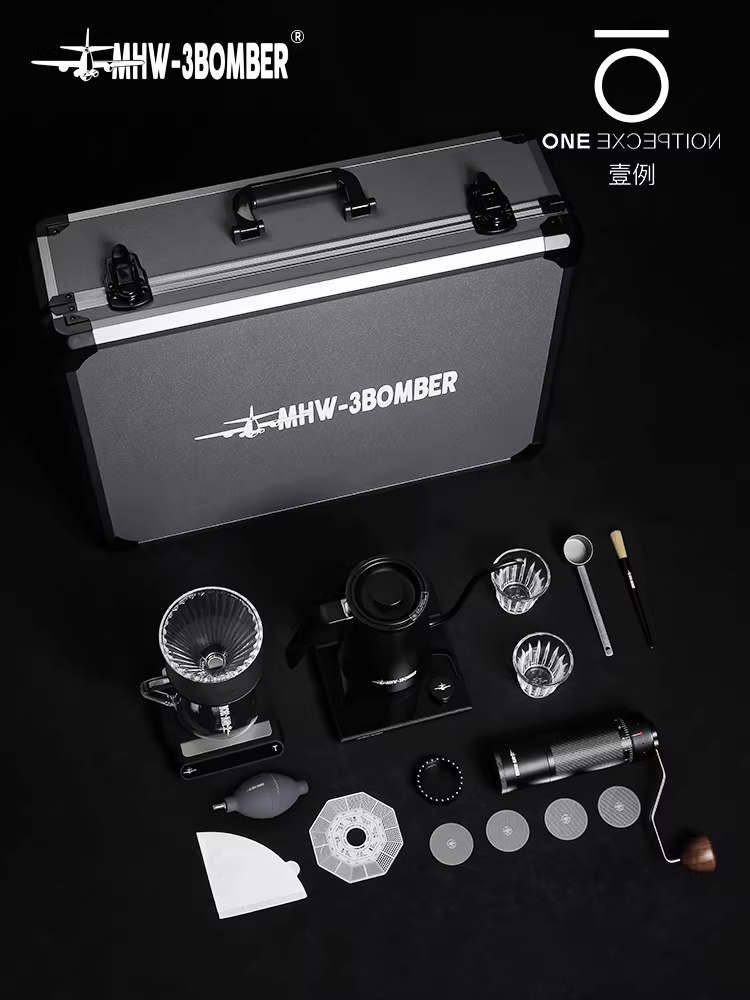 Máy xay cà phê cầm tay MHW Bomber B-3 Tactical Box, bộ quà tặng, du lịch ngoài trời, Taimo