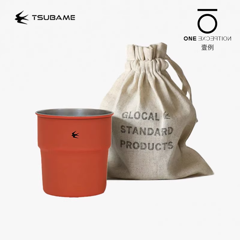 Cốc cà phê GSP Yanprint Nhật Bản, cốc thép không gỉ xếp chồng được, cốc di động, cốc đựng trà nước, dùng được khi đi cắm trại ngoài trời, dùng được ở sông