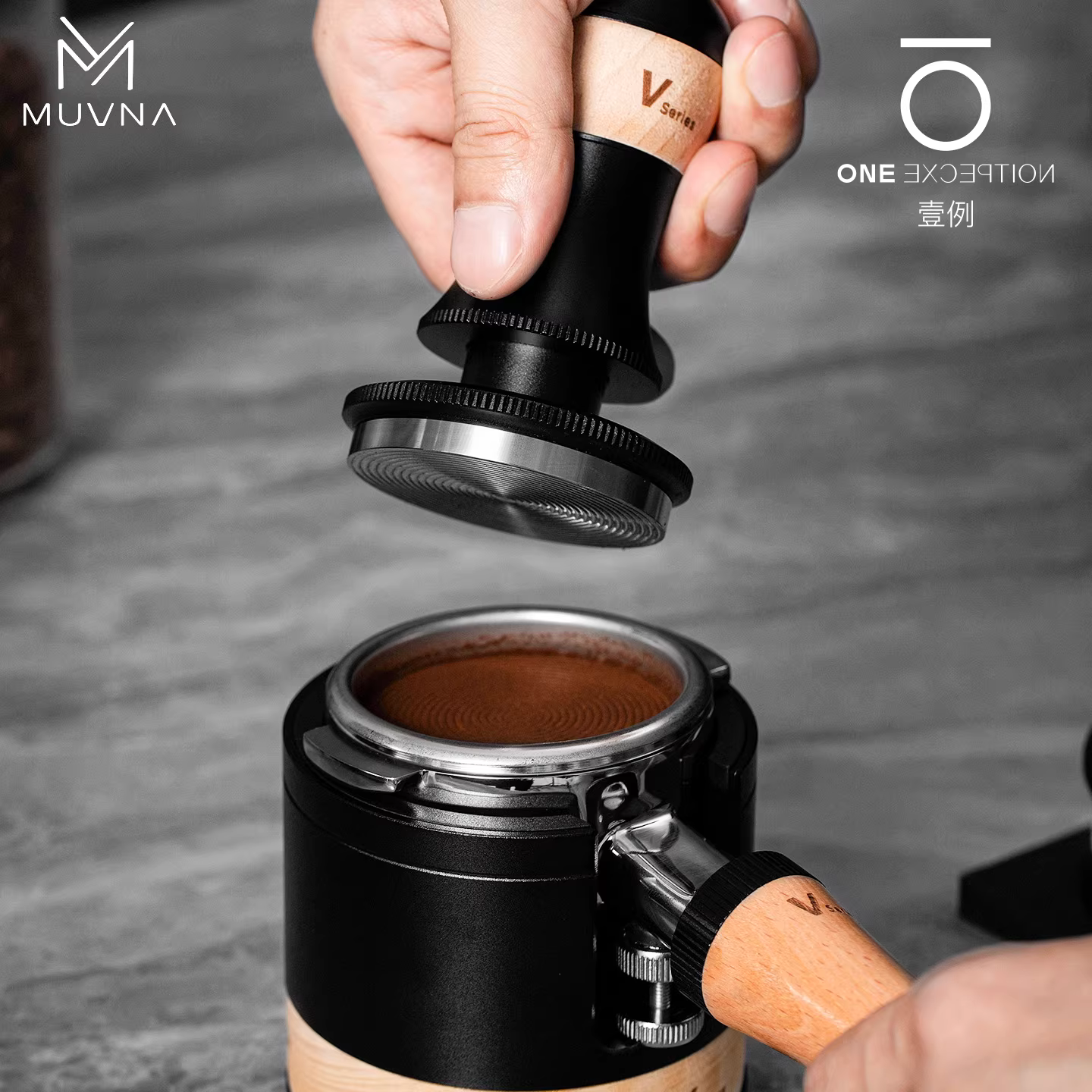 Bộ phân phối cà phê kiểu trọng lực MUVNA, búa nén, đế kim phân phối, tay cầm máy pha cà phê