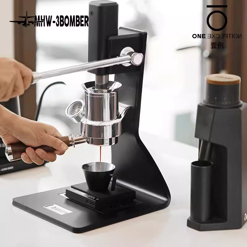 Máy pha cà phê Espresso Bomber MHW Sonic S7, kiểu cần gạt tay, áp suất tay, 58mm, spicy mom LELIT