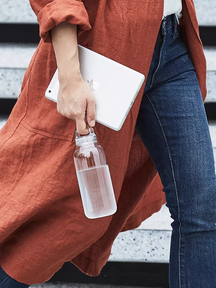 Bình nước KINTO, bình nước thể thao di động, bình nước du lịch ngoài trời, chất liệu nhựa resin, nhẹ, bình nước giữ lạnh, cốc nước