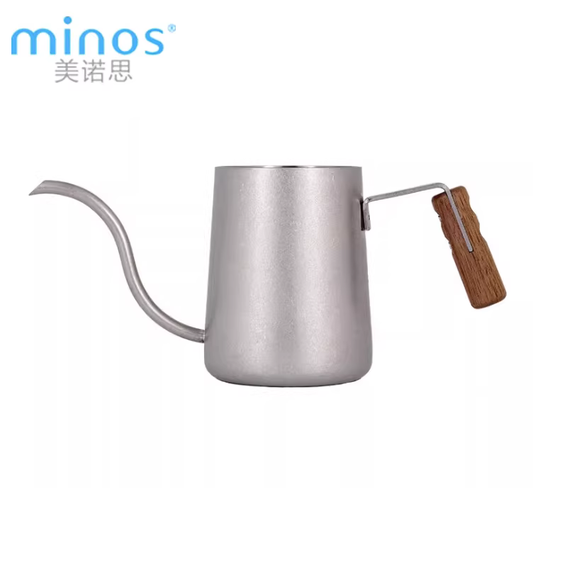 Ấm pha cà phê bằng thép không gỉ Minos có vòi dài và bộ lọc nhỏ giọt để pha cà phê nhỏ giọt