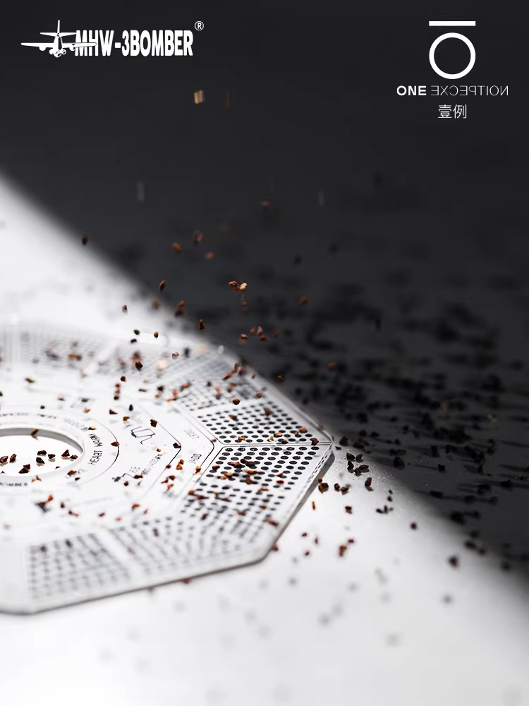 Thước đo độ mịn bột cà phê thủ công, dụng cụ hỗ trợ xay, thẻ so sánh độ dày bột cà phê thủ công, thước đo độ mịn bột cà phê MHW