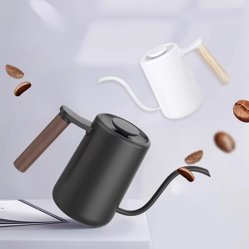 Bình pha cà phê Taimo Pure Pour-over, bình pha cà phê kiểu nhỏ giọt có vòi dài, miệng nhỏ, bằng thép không gỉ