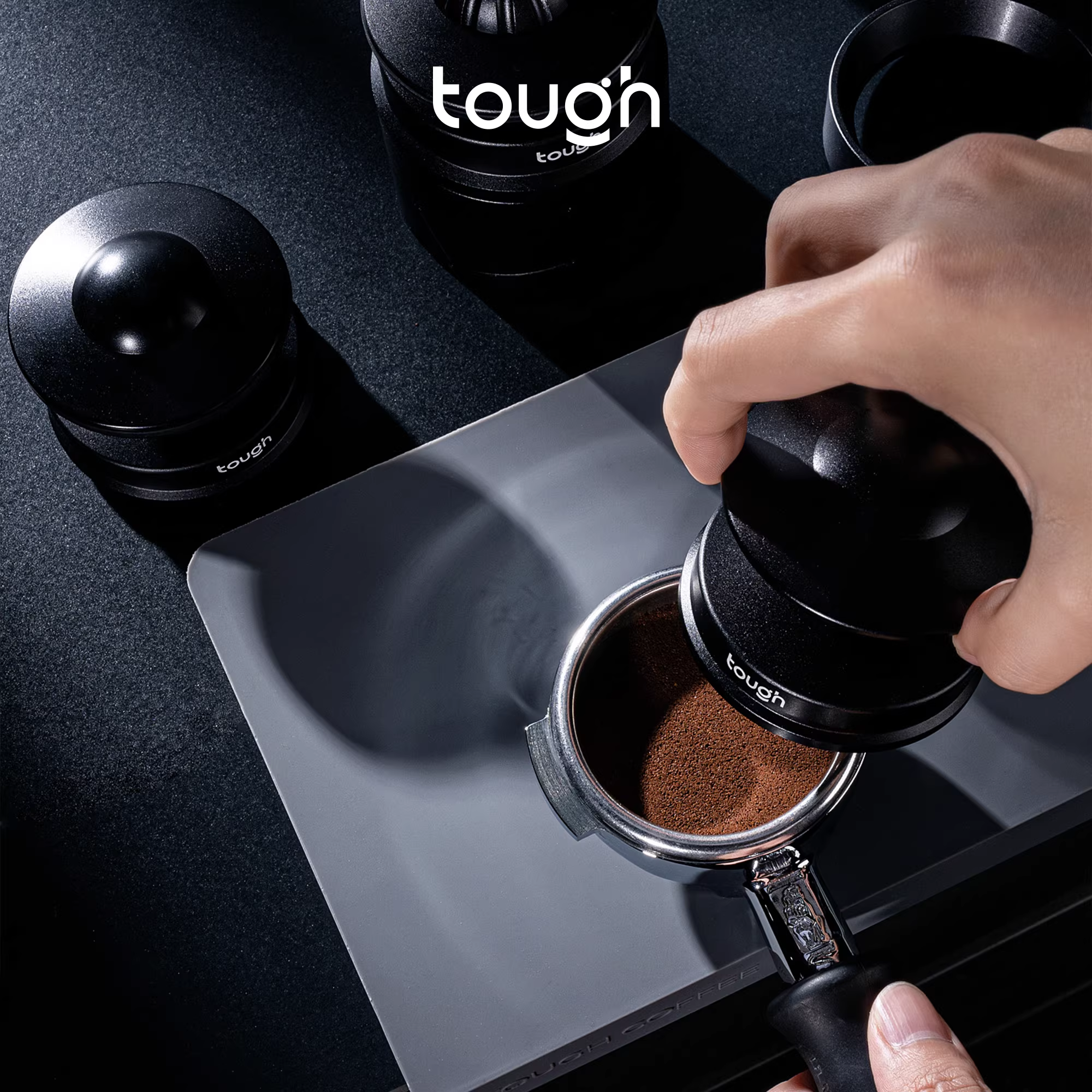 Máy pha cà phê tự động UFO Series, bộ phận phân phối bột cà phê UFO, máy ép bột tự điều chỉnh áp suất bằng trọng lực