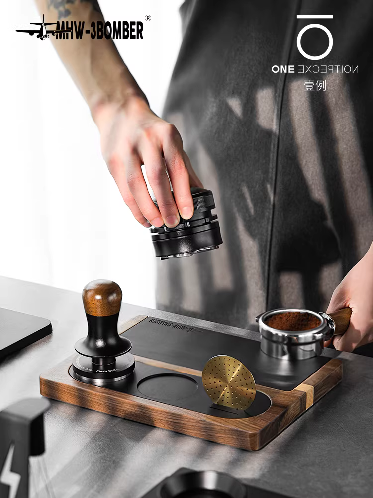 Bảng gỗ óc chó MHW dùng làm tay cầm máy pha cà phê, đế nén cà phê, dụng cụ phân phối bột cà phê, bảng để đồ