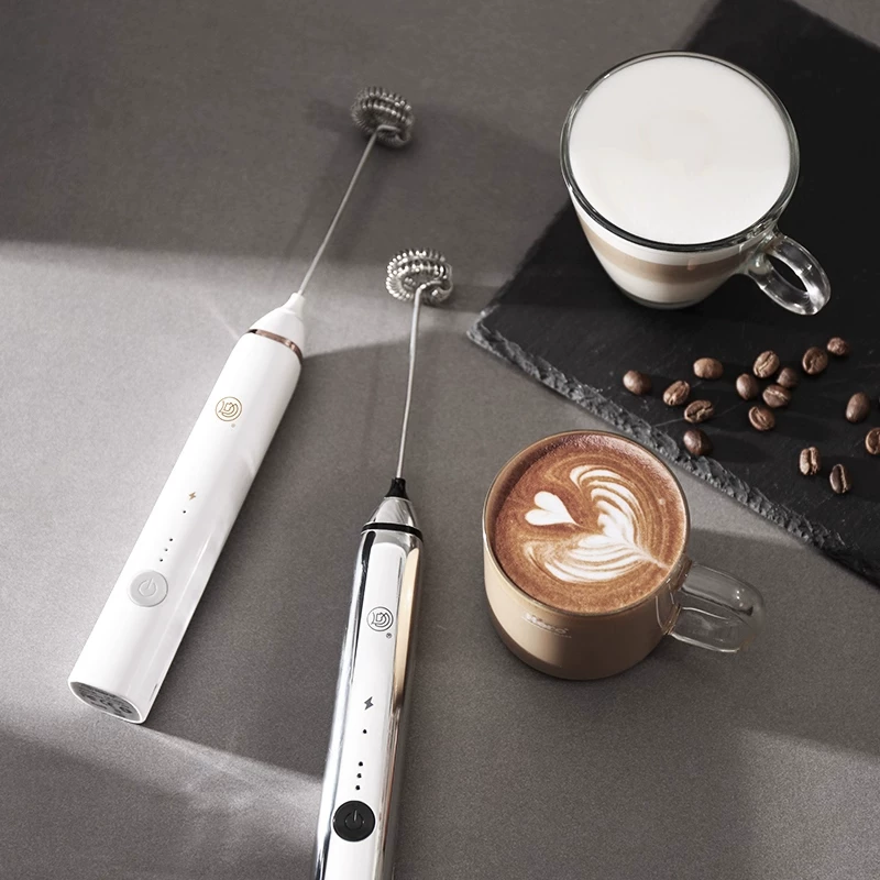 Máy tạo bọt sữa điện Hero Twin, tạo bọt sữa cà phê Latte Art, máy tạo bọt sữa tự động cầm tay, máy đánh trứng