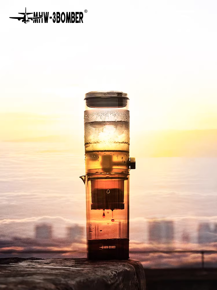 Bình pha cà phê đá thủ công MHW Ice Drop Pot dùng tại nhà, kiểu pha cà phê lạnh bằng phương pháp nhỏ giọt, thương hiệu Hero Dingyuan