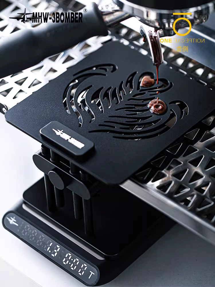 Cân điện tử Bomber MHW dành cho máy pha cà phê espresso, cân điện tử có thể điều chỉnh, có thể điều chỉnh độ cao, bảo vệ chống nước.