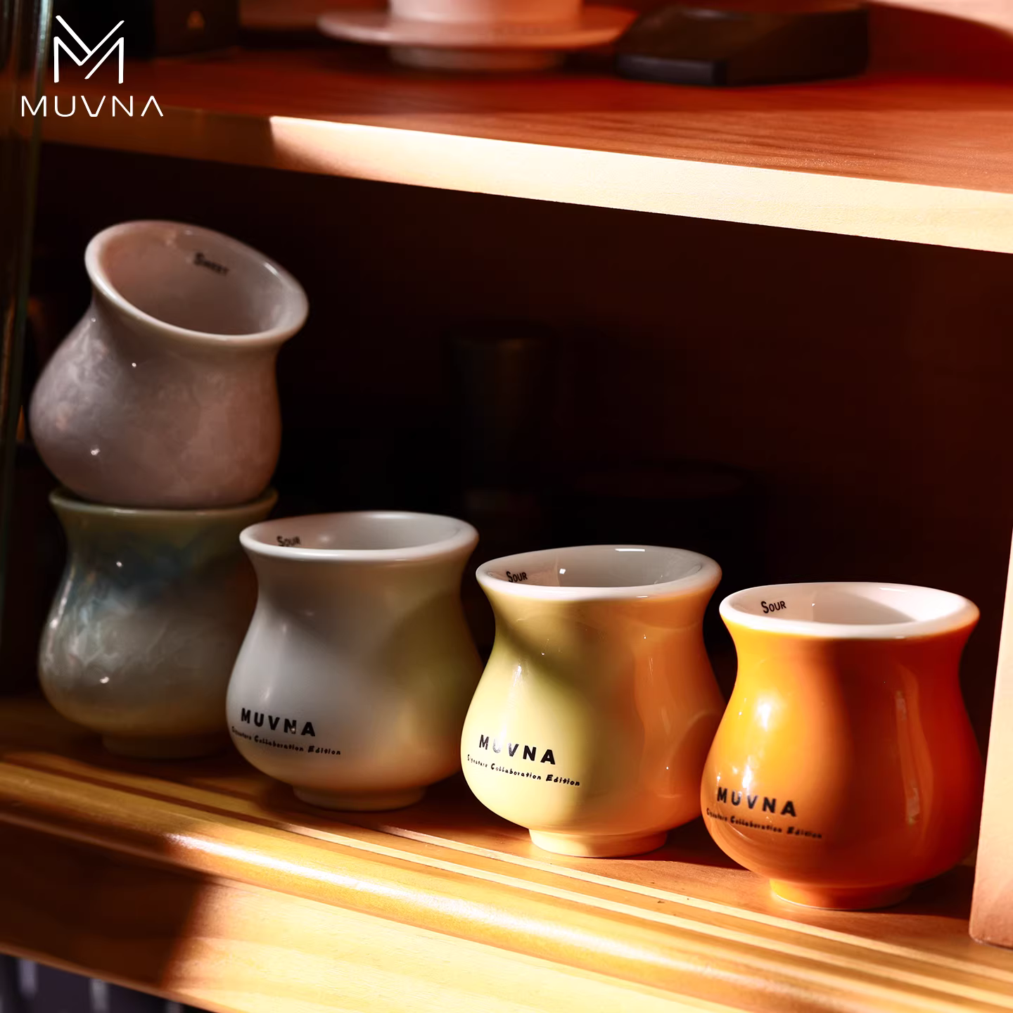 Cốc nếm cà phê hình hoa MUVNA, hai lớp, thành mỏng, thành dày, dùng pha cà phê espresso thủ công, cốc dành cho cuộc thi pha cà phê Ni