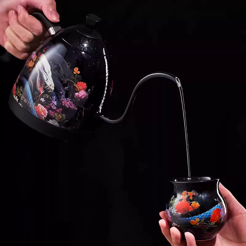 Bình pha cà phê Brewista Year of the Snake phiên bản giới hạn, điều khiển nhiệt độ thông minh, vòi dài, ấm điện, ấm pha cà phê B Pot Pro