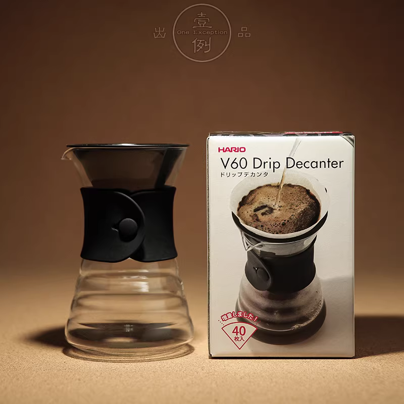 Bộ ấm pha cà phê HARIO Nhật Bản nhập khẩu chính hãng V60, bộ pha cà phê bằng kính VDD-02B, một bộ